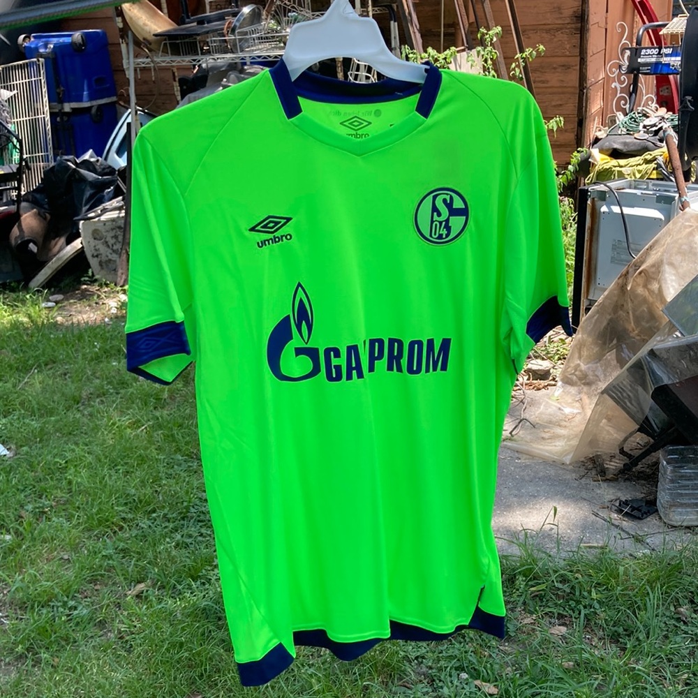 Umbro green away Schalke 04 jersey large nwt